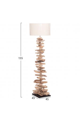 ΔΙΑΚΟΣΜΗΤΙΚΟ ΦΩΤΙΣΤΙΚΟ ΔΑΠΕΔΟΥ ALTAR HM4430 DRIFTWOOD--ΛΕΥΚΟ PVC Φ45x155Υεκ.