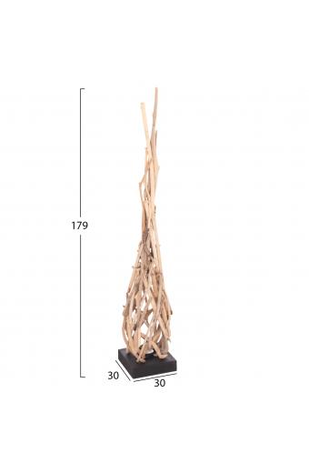 ΔΙΑΚΟΣΜΗΤΙΚΟ ΦΩΤΙΣΤΙΚΟ ΔΑΠΕΔΟΥ FLAMER HM4439 DRIFTWOOD ΣΕ ΦΥΣΙΚΟ 30x30x179Υεκ.