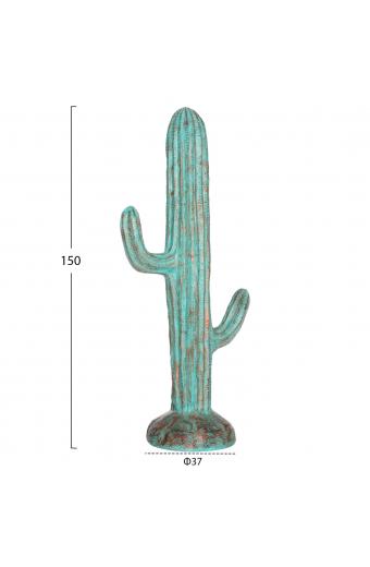 ΔΙΑΚΟΣΜΗΤΙΚΟΣ ΚΑΚΤΟΣ ΔΑΠΕΔΟΥ CACTUS HM4386.03L ΓΥΨΟΣ ΣΕ ΤΙΡΚΟΥΑΖ 63x37x150Υεκ.