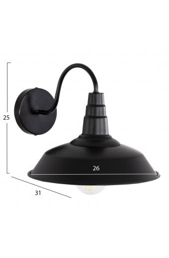 ΑΠΛΙΚΑ ΤΟΙΧΟΥ DONO HM4478 ΜΕΤΑΛΛΟ ΣΕ ΜΑΥΡΟ 26x31x25Υεκ.