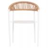 ΠΟΛΥΘΡΟΝΑ BERG HM6284.01 ΑΛΟΥΜΙΝΙΟ & TEXTILENE ΛΕΥΚΟ--P.E.TWISTED RATTAN 55x56x79Υεκ