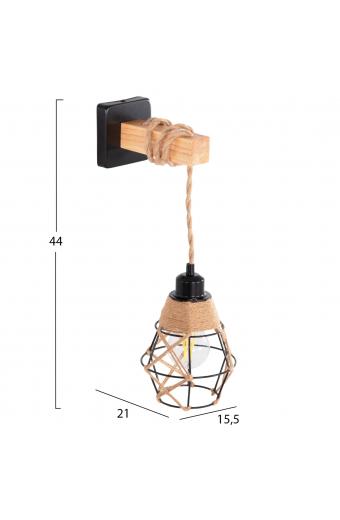 ΑΠΛΙΚΑ ΤΟΙΧΟΥ KINAN HM4466 ΜΕΤΑΛΛΟ-ΣΧΟΙΝΙ 15,5x21x44Υεκ.