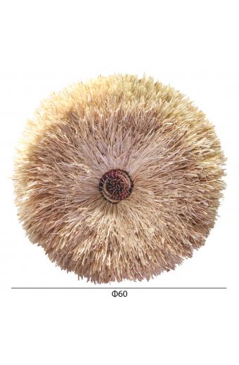 ΔΙΑΚΟΣΜΗΤΙΚΟ ΤΟΙΧΟΥ ΣΤΡΟΓΓΥΛΟ ABOR HM4717 ΙΝΕΣ SISAL ΦΥΣΙΚΟ Φ60εκ.