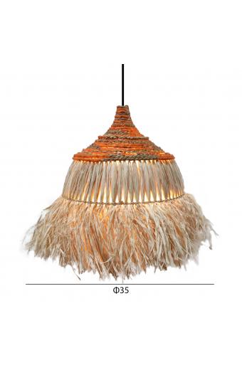 ΦΩΤΙΣΤΙΚΟ ΟΡΟΦΗΣ SIFO HM4714 ΚΑΠΕΛΟ ΙΝΕΣ SISAL & ΜΠΑΝΑΝΑΣ-ΦΥΣΙΚΟ & MIX Φ35x45Υεκ.