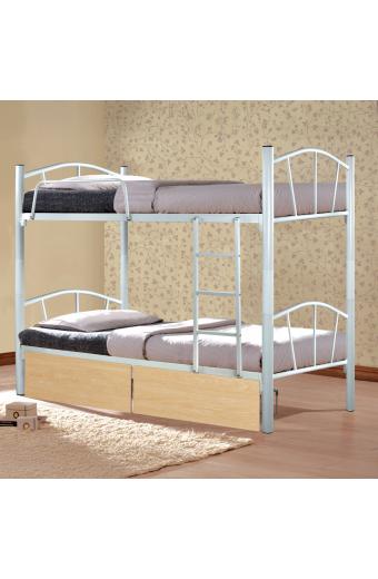 ΚΟΥΚΕΤΑ FLOOR HM21123.01 ΜΕΤΑΛΛΙΚΗ ΛΕΥΚΗ--ΕΠΙΔΑΠΕΔΙΑ ΣΥΡΤΑΡΙΑ SONAMA 200x91,5x177,5Yεκ