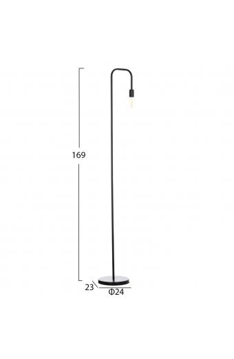 ΦΩΤΙΣΤΙΚΟ ΔΑΠΕΔΟΥ KRAMER HM7535.11 ΜΕΤΑΛΛΟ ΣΕ ΜΑΥΡΟ 23x169Υεκ.