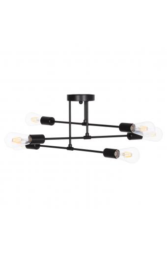 ΦΩΤΙΣΤΙΚΟ ΟΡΟΦΗΣ ΠΟΛΥΦΩΤΟ LIGHTY HM7427.11 ΜΕΤΑΛΛΟ ΣΕ ΜΑΥΡΟ 51x51x23Υεκ.