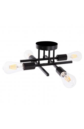 ΦΩΤΙΣΤΙΚΟ ΟΡΟΦΗΣ ΠΟΛΥΦΩΤΟ LIGHTY HM7428.11 ΜΕΤΑΛΛΟ ΣΕ ΜΑΥΡΟ 28x28x15Υεκ.