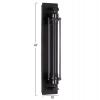 ΑΠΛΙΚΑ ΤΟΙΧΟΥ 2ΦΩΤΗ BEACON HM4463 ΜΕΤΑΛΛΟ ΣΕ ΜΑΥΡΟ 10x10x47Υεκ.