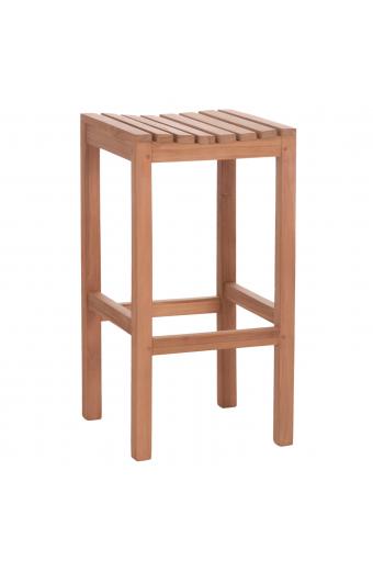 ΣΚΑΜΠΟ ΜΠΑΡ NIKOL HM18109 ΞΥΛΟ ΤΕΑΚ ΣΕ ΦΥΣΙΚΟ 40x40x77Υεκ.