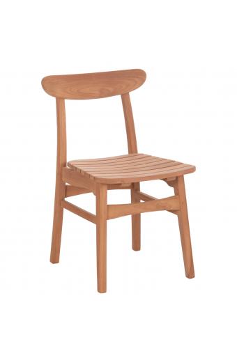 ΚΑΡΕΚΛΑ ΤΡΑΠΕΖΑΡΙΑΣ ΕΞ.ΧΩΡΟΥ ROBBIE HM18115 ΞΥΛΟ TEAK--ΦΥΣΙΚΟ 48x51x82Υεκ.