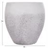 ΣΕΤ 3ΤΜΧ ΓΛΑΣΤΡΕΣ ΣΕΙΡΑ GARDENER HM4718 FIBERCLAY ΛΕΥΚΟ Φ55x54.5Υεκ