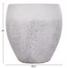 ΣΕΤ 3ΤΜΧ ΓΛΑΣΤΡΕΣ ΣΕΙΡΑ GARDENER HM4718 FIBERCLAY ΛΕΥΚΟ Φ55x54.5Υεκ