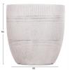 ΣΕΤ 4ΤΜΧ ΓΛΑΣΤΡΕΣ ΣΤΡΟΓΓΥΛΕΣ ΣΕΙΡΑ GARDENER HM4719 FIBERCLAY-ΧΡΩΜΑ CEMENT Φ44x43Υεκ
