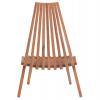 ΠΟΛΥΘΡΟΝΑ LOUNGE ΠΤΥΣΣΟΜΕΝΗ SHIGAO HM18112 ΞΥΛΟ TEAK--ΦΥΣΙΚΟ 61x88.5x89Υεκ.