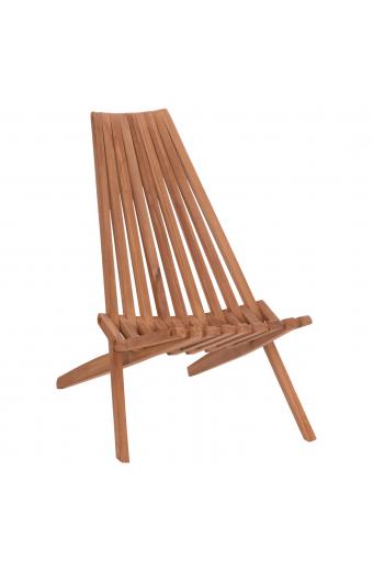 ΠΟΛΥΘΡΟΝΑ LOUNGE ΠΤΥΣΣΟΜΕΝΗ SHIGAO HM18112 ΞΥΛΟ TEAK--ΦΥΣΙΚΟ 61x88.5x89Υεκ.