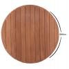 ΕΠΙΦΑΝΕΙΑ ΤΡΑΠΕΖΙΟΥ ΣΤΡΟΓΓΥΛΗ HM18132 ΞΥΛΟ TEAK--ΦΥΣΙΚΟ Φ60x4(πάχος)εκ.