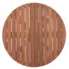 ΕΠΙΦΑΝΕΙΑ ΤΡΑΠΕΖΙΟΥ ΣΤΡΟΓΓΥΛΗ HM18133 ΞΥΛΟ TEAK--ΦΥΣΙΚΟ Φ70x4(πάχος)εκ.