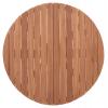 ΕΠΙΦΑΝΕΙΑ ΤΡΑΠΕΖΙΟΥ ΣΤΡΟΓΓΥΛΗ HM18134 ΞΥΛΟ TEAK--ΦΥΣΙΚΟ Φ80x4(πάχος)εκ.