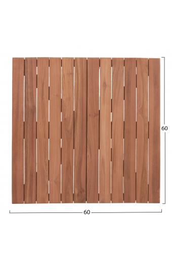 ΕΠΙΦΑΝΕΙΑ ΤΡΑΠΕΖΙΟΥ ΤΕΤΡΑΓΩΝΗ HM18135 ΞΥΛΟ TEAK--ΦΥΣΙΚΟ 60x60x4(πάχος)εκ.