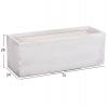 ΣΕΤ 3ΤΜΧ ΓΛΑΣΤΡΕΣ ΟΡΘΟΓΩΝΙΕΣ GARDENER HM4723 FIBERCLAY ΓΚΡΙ CEMENT 81x30.5x30.5Υεκ.
