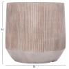 ΣΕΤ 3ΤΜΧ ΓΛΑΣΤΡΕΣ ΣΤΡΟΓΓΥΛΕΣ ΣΕΙΡΑ GARDENER HM4724 FIBERCLAY-ΧΡΩΜΑ CEMENT Φ59x55Υεκ
