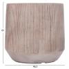 ΣΕΤ 3ΤΜΧ ΓΛΑΣΤΡΕΣ ΣΤΡΟΓΓΥΛΕΣ ΣΕΙΡΑ GARDENER HM4724 FIBERCLAY-ΧΡΩΜΑ CEMENT Φ59x55Υεκ