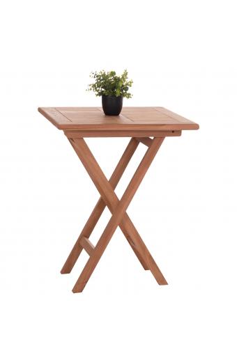 ΤΡΑΠΕΖΙ ΣΚΗΝΟΘΕΤΗ ΤΕΤΡΑΓΩΝΟ ERIS HM18118 ΞΥΛΟ TEAK--ΦΥΣΙΚΟ 60x60x75Υεκ.
