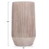 ΣΕΤ 2ΤΜΧ ΓΛΑΣΤΡΕΣ ΚΥΛΙΝΔΡΟΙ ΣΕΙΡΑ GARDENER HM4727 FIBERCLAY-ΧΡΩΜΑ CEMENT Φ36x63.5Υεκ