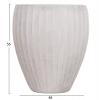ΣΕΤ 3ΤΜΧ ΓΛΑΣΤΡΕΣ ΣΤΡΟΓΓΥΛΕΣ ΣΕΙΡΑ GARDENER HM4728 FIBERCLAY-ΧΡΩΜΑ CEMENT Φ49.5x56Υεκ