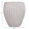 ΣΕΤ 3ΤΜΧ ΓΛΑΣΤΡΕΣ ΣΤΡΟΓΓΥΛΕΣ ΣΕΙΡΑ GARDENER HM4728 FIBERCLAY-ΧΡΩΜΑ CEMENT Φ49.5x56Υεκ