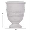ΣΕΤ 3ΤΜΧ ΓΛΑΣΤΡΕΣ ΜΕ ΑΝΑΓΛΥΦΟ GARDENER HM4729 FIBERCLAY-ΣΕ ΥΠΟΛΕΥΚΟ Φ57.5x72.5Υεκ