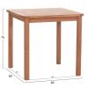 ΤΡΑΠΕΖΙ ΤΕΤΡΑΓΩΝΟ PRESSCOT HM18122 ΞΥΛΟ TEAK--ΦΥΣΙΚΟ 80x80x76Υεκ.