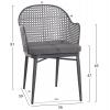 ΣΕΤ LOUNGE 3TMX ΕΞ.ΧΩΡΟΥ OREGO HM21107.01 ΑΛΟΥΜΙΝΙΟ & ΜΕΤΑΛΛΟ ΣΕ ΣΚΟΥΡΟ ΓΚΡΙ