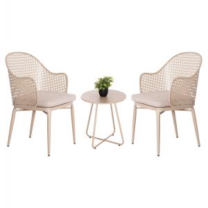 ΣΕΤ LOUNGE 3TMX ΕΞ.ΧΩΡΟΥ OREGO HM21107.03 ΑΛΟΥΜΙΝΙΟ & ΜΕΤΑΛΛΟ ΣΕ ΚΑΠΟΥΤΣΙΝΟ