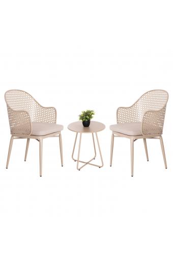ΣΕΤ LOUNGE 3TMX ΕΞ.ΧΩΡΟΥ OREGO HM21107.03 ΑΛΟΥΜΙΝΙΟ & ΜΕΤΑΛΛΟ ΣΕ ΚΑΠΟΥΤΣΙΝΟ