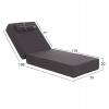 ΜΑΞΙΛΑΡΙ ΞΑΠΛΩΣΤΡΑΣ KIHEI HM21094.03 OLEFIN ΣΚΟΥΡΟ ΓΚΡΙ ΜΕ FOAM 198x70x20Υεκ