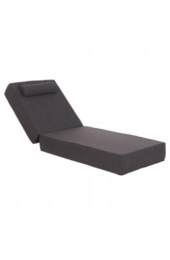 ΜΑΞΙΛΑΡΙ ΞΑΠΛΩΣΤΡΑΣ KIHEI HM21094.03 OLEFIN ΣΚΟΥΡΟ ΓΚΡΙ ΜΕ FOAM 198x70x20Υεκ