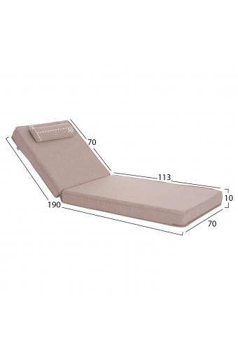 ΜΑΞΙΛΑΡΙ ΞΑΠΛΩΣΤΡΑΣ ΑΚΙΝΟ HM21095.01 OLEFIN ΜΠΕΖ ΜΕ FOAM 190x70x10Υεκ