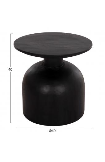 ΒΟΗΘΗΤΙΚΟ ΤΡΑΠΕΖΑΚΙ PUMBE-s HM9892.12 ΞΥΛΟ SUAR--ΜΑΥΡΟ Φ40x40Υεκ