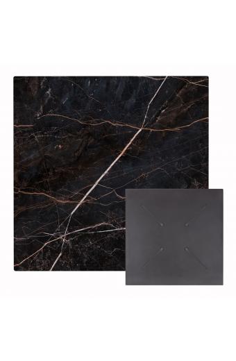 ΕΠΙΦΑΝΕΙΑ ΤΡΑΠΕΖΙΟΥ ΤΕΤΡΑΓΩΝΗ HPL HM5839.34 BLACK MARBLE 80x80εκ