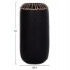 ΕΠΙΤΡΑΠΕΖΙΟ ΔΙΑΚΟΣΜΗΤΙΚΟ ΒΑΖΟ LENNOX HM4675.01S TΕΡΑΚΟΤΑ ΣΕ ΜΑΥΡΟ--Φ18x33Υεκ.