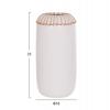 ΕΠΙΤΡΑΠΕΖΙΟ ΔΙΑΚΟΣΜΗΤΙΚΟ ΒΑΖΟ LENNOX HM4675.02S TΕΡΑΚΟΤΑ ΣΕ ΛΕΥΚΟ--Φ18x33Υεκ.