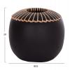 ΕΠΙΤΡΑΠΕΖΙΟ ΔΙΑΚΟΣΜΗΤΙΚΟ ΒΑΖΟ LENNOX HM4675.01L TΕΡΑΚΟΤΑ ΣΕ ΜΑΥΡΟ--Φ22x20Υεκ.