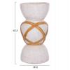 ΔΙΑΚΟΣΜΗΤΙΚΟ ΒΑΖΟ ΔΑΠΕΔΟΥ MAYNARD HM4672.02L FIBER CEMENT ΛΕΥΚΟ--RATTAN Φ32x62.5Υεκ.