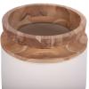 ΔΙΑΚΟΣΜΗΤΙΚΟ ΒΑΖΟ ΔΑΠΕΔΟΥ LINTER HM4662.02L FIBER CEMENT ΛΕΥΚΟ--ΞΥΛΟ ΤΕΑΚ Φ41x47Υεκ.
