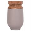 ΔΙΑΚΟΣΜΗΤΙΚΟ ΒΑΖΟ ΔΑΠΕΔΟΥ LINTER HM4662.05S FIBER CEMENT ΓΚΡΙ ΜΑΤ--ΞΥΛΟ ΤΕΑΚ Φ34x60Υεκ
