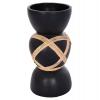 ΔΙΑΚΟΣΜΗΤΙΚΟ ΒΑΖΟ ΔΑΠΕΔΟΥ MAYNARD HM4672.01L FIBER CEMENT ΜΑΥΡΟ-RATTAN Φ32x62.5Υεκ