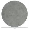 ΕΠΙΦΑΝΕΙΑ ΤΡΑΠΕΖΙΟΥ HPL ΣΤΡΟΓΓΥΛΗ HM5841.32 CEMENT Φ60εκ.
