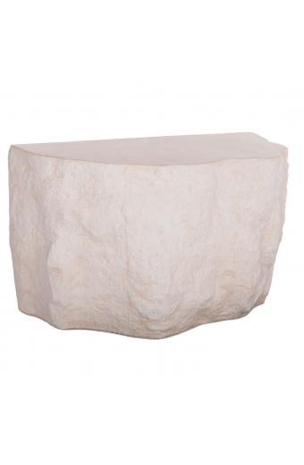 ΚΟΝΣΟΛΑ ΒΡΑΧΟΣ INTERON HM18152.02 FIBER CEMENT ΣΕ ΛΕΥΚΟ--120x50x71Υεκ.